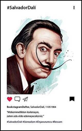 Salvador Dali Bookstagram Defter - Aylak Adam Kültür Sanat Yayıncılık