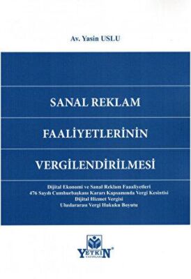 Sanal Reklam Faaliyetlerinin Vergilendirilmesi - 1