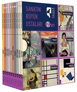 Sanatın Büyük Ustaları 2. Set 10 Kitap Takım - HayalPerest Kitap