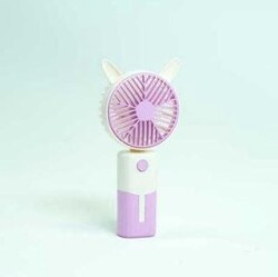 Şarjlı El Fanı Çift Renkli Tavşan Kulaklı - DB Fan