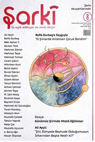 Şarki Üç Aylık Edebiyat ve Sanat Dergisi Sayı: 8 Aralık-Ocak-Şubat 2019
