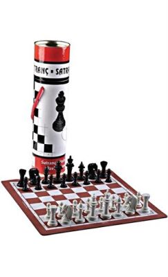Satranç Silindir Kutulu kapağı