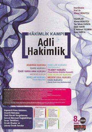 2020 Hakimlik Kampı Adli Hakimlik - Savaş Yayınevi