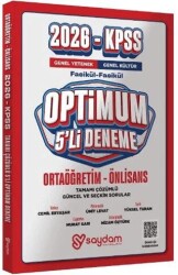 KPSS Ortaöğretim Önlisans Genel Yetenek Genel Kültür 5`li Çözümlü Deneme Seti - Saydam Yayınları