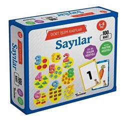 Sayılar 4 - 6 Yaş Dört İşlem Kartlar - Teleskop Popüler Bilim