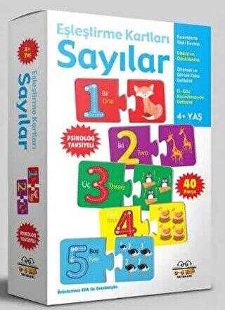 Sayılar - Eşleştirme Kartları 4+ Yaş