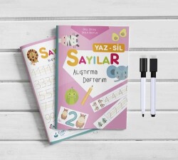 Sayılar Yaz Sil Alıştırma Defterim - Note The Time