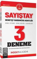 Sayıştay Denetçi Yardımcısı Adaylığı 3 Deneme Çözümlü - İndeks Akademi Yayıncılık