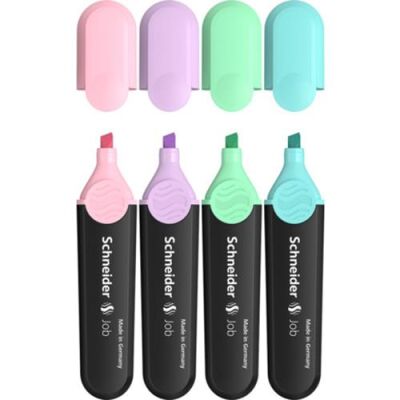 Schneider Job Pastel Fosforlu 4Lü Karton Kutu 115098 - 3