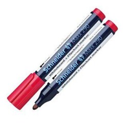 Schneider Maxx 290 Beyaz Tahta Markörü Kırmızı - Rotring