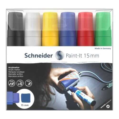 Schneider Paint-İt 15Mm 6Lı Akrilik Markör Kalem 310