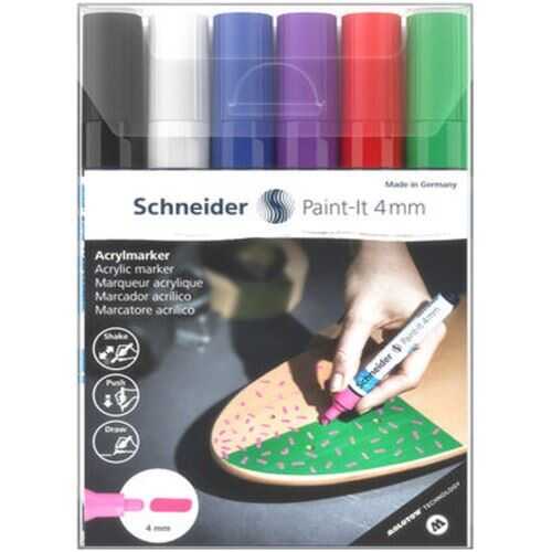 Schneider Paint-İt 4Mm 6Lı Akrilik Markör Kalem 310 - 120295