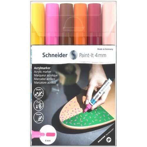 Schneider Paint-İt 4Mm 6Lı Akrilik Markör Kalem 310 - 120297