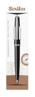 Scrikss 33 Vintage Tükenmez Kalem Siyah Şeffaf Ambalaj - 1