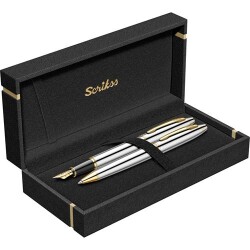 Scrikss 35 Dolma Kalem - Tükenmez Kalem Gold Krom - Scrikss