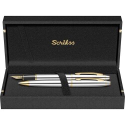 Scrikss 35 Dolma Kalem - Tükenmez Kalem Gold Krom - 2