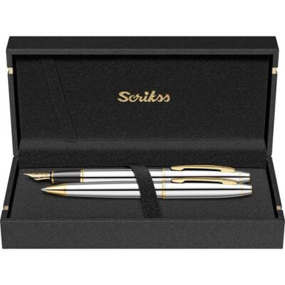 Scrikss 35 Dolma Kalem - Tükenmez Kalem Gold Krom - 2