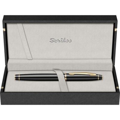Scrikss 35 Mat Siyah Altın Roller Kalem - 2