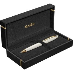 Scrikss 35 Tükenmez Kalem Beyaz Altın - Scrikss