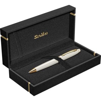 Scrikss 35 Tükenmez Kalem Beyaz Altın - 1