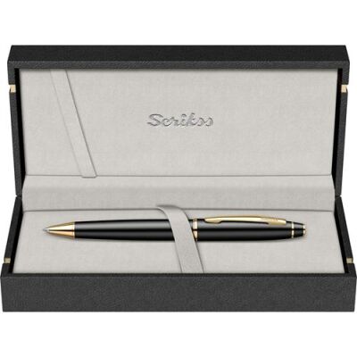 Scrikss 35 Tükenmez Kalem Mat Siyah Altın - 2
