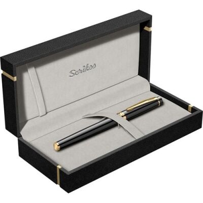 Scrikss 38 Roller Kalem Siyah Altın - 1