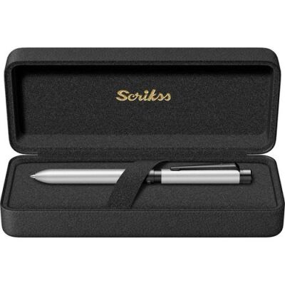 Scrikss 83 Trio Sport Multi Fonksiyon Tükenmez Kalem Gümüş Gri - 1