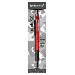 Scrikss Matri-X Versatil Uçlu Kalem Kırmızı 0.5 Mm Şeffaf Ambalaj - Scrikss