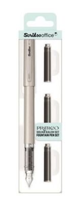 Scrikss Primeo Dolma Kalem Set M Uç Gri - 1