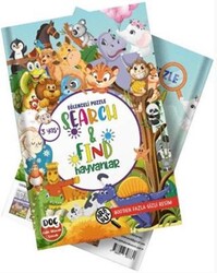 Search and Find Hayvanlar - Dahi Olacak Çocuk Yayınları