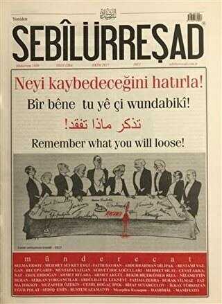 Sebilürreşad Dergisi Sayı: 1021 Ekim 2017 - Sebilürreşad Yayınevi