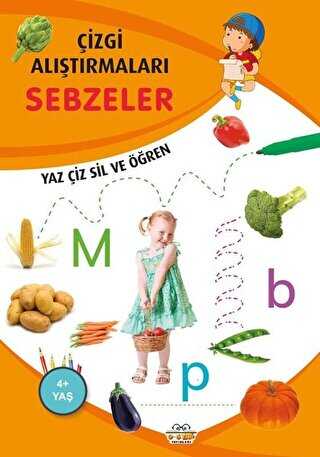 Sebzeler - Çizgi Alıştırmaları - 0-6 Yaş Yayınları