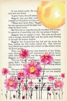 Şeffaf Ayraç 8 - Pembe Çiçek - 1