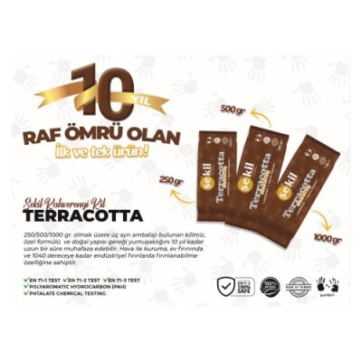 Şekil Kil Seramik Hamuru Kahve 1000 Gr - 3