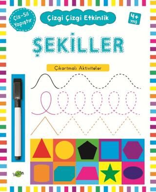 Şekiller 4 Yaş ve Üstü - Çizgi Çizgi Etkinlik kapağı