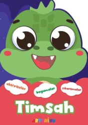 Şekilli Hayvanlar Serisi - Timsah Aktivite Boyama Çıkartma Kitabı - Artenino Yayıncılık