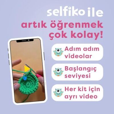 Selfi Tavşik Örgü Seti - 3