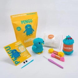 Selfiko Pengu Örgü Seti - Selfiko