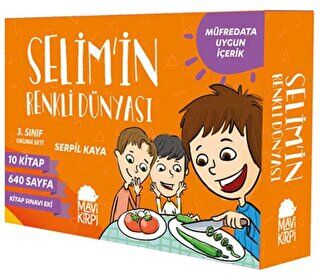 Selimin Renkli Dünyası 3. Sınıf Okuma Seti 10 Kitap kapağı