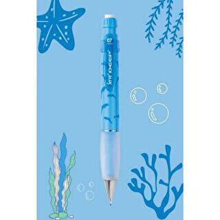 Serve Deep 0.7 Versatil Kalem Doğa Teması - Gök Mavi Yunus Baskı - 1