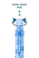 Serve Deep Mekanik Kurşun Kalem 0.7Mm Kahve ve Donut - Gök Mavi - 3