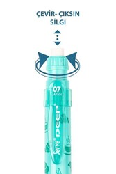 Serve Deep Mekanik Kurşun Kalem 0.7Mm Kruvasan ve Kahve - Nane Yeşil - 3