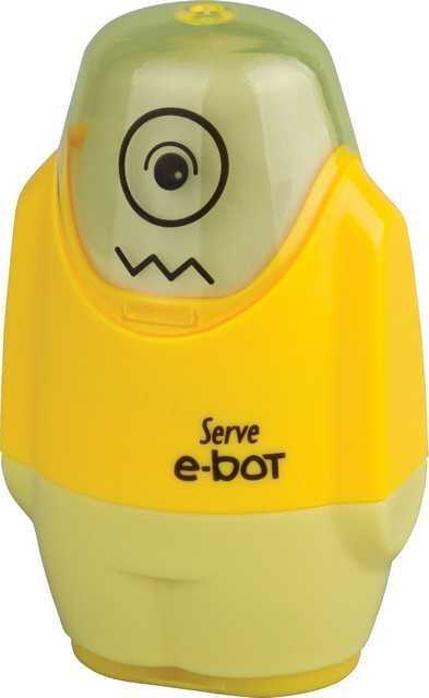 Serve E-Bot Silgili Kalemtıraş Sarı