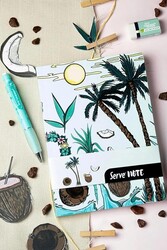 Serve Note Defter 15X21 Çizgili Desenli Nane Yeşili - 2