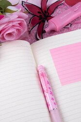 Serve Note Defter 15X21 Çizgili Desenli Şeker Pembe - 3