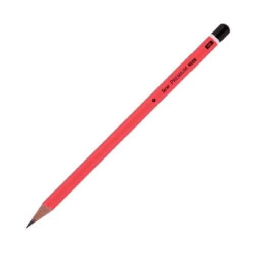 Serve Premium Kurşun Kalem Fosforlu Kırmızı
