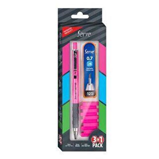 Serve Steps Üçlü Set Fosforlu Pembe - 1