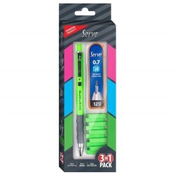 Serve Steps Üçlü Set Fosforlu Yeşil - Serve