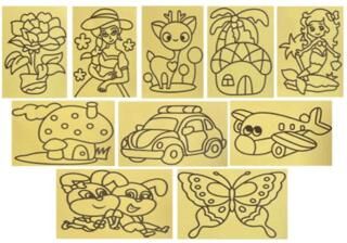 Sevimli Hayvanlar Kum Boyama Mini Boy - 1