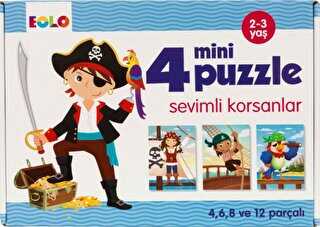 4 Mini Puzzle - Sevimli Korsanlar